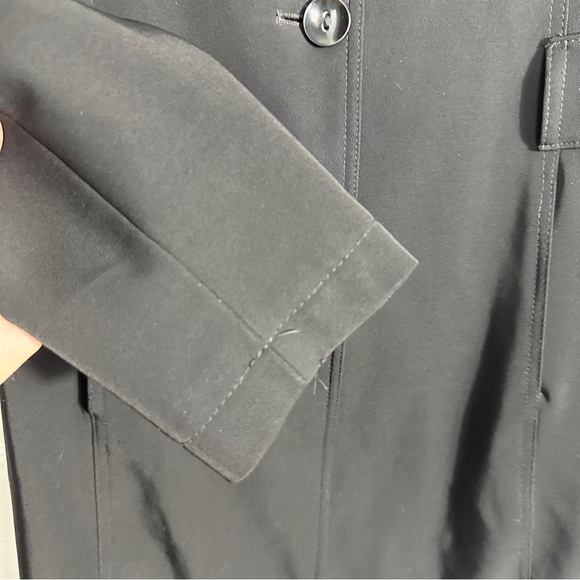 Rothschild size 16 trenchcoat (girls), black, button/belt closure, polka dots - Picture 5 of 9